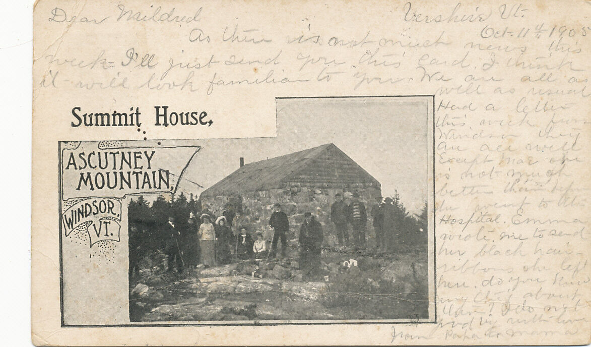 Windsor VT * Ascutney Mt. Summit House 1905 * Vershire  Thetford PM