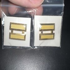 Gold Polished Captain Army Rank Military Insignia Pin Set picture