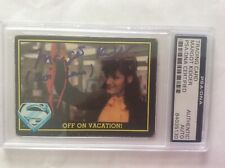 RARE MARGOT KIDDER AUTOGRAPHED SUPERMAN OFF ON VACATION CARD # 14 - PSA CERT picture