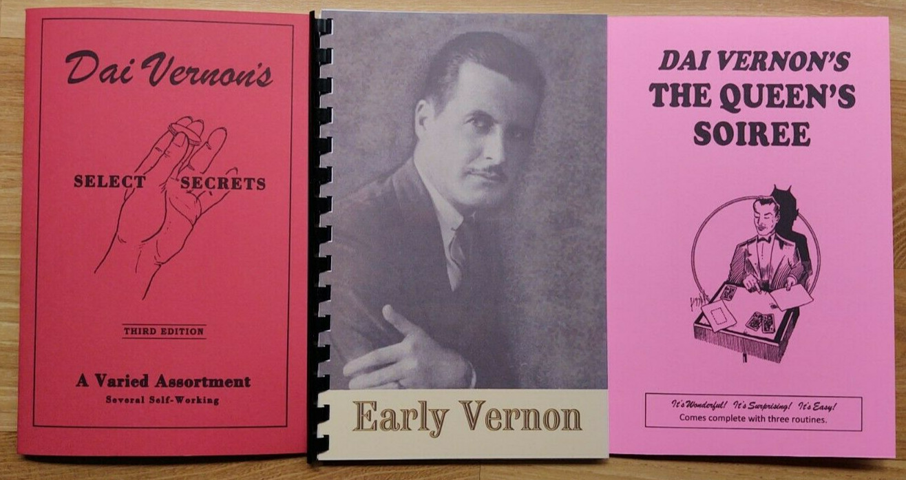 Lot of Three Books of Dai Vernon Magic