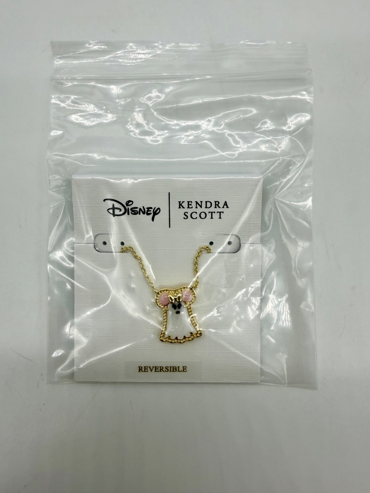 Disney Parks Kendra Scott Halloween Minnie Mouse Cute Ghost Necklace Gold 2026 Disney Parks Kendra Scott Halloween Minnie Mouse Cute Ghost Necklace Gold 2026