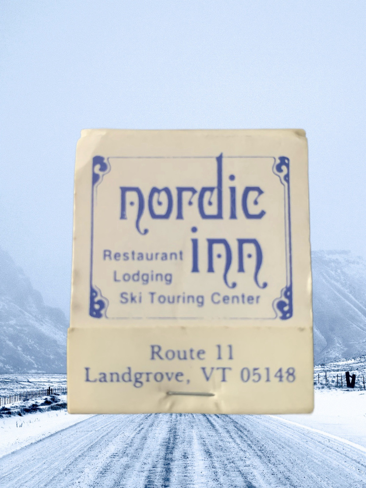 Vintage Matchbook Nordic Inn Restaurant Lodge Ski Touring Center Landgrove VT Vintage Matchbook Nordic Inn Restaurant Lodge Ski Touring Center Landgrove VT