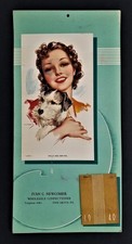1940 vintage IVAN NEWCOMER pine grove pa WHOLESALE CONFECTIONER CALENDAR polly picture