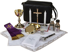 Deluxe Catholic Travel Mass Kit with Sprinkler in Zippered Vinyl Case, 8 1/2 Inc picture