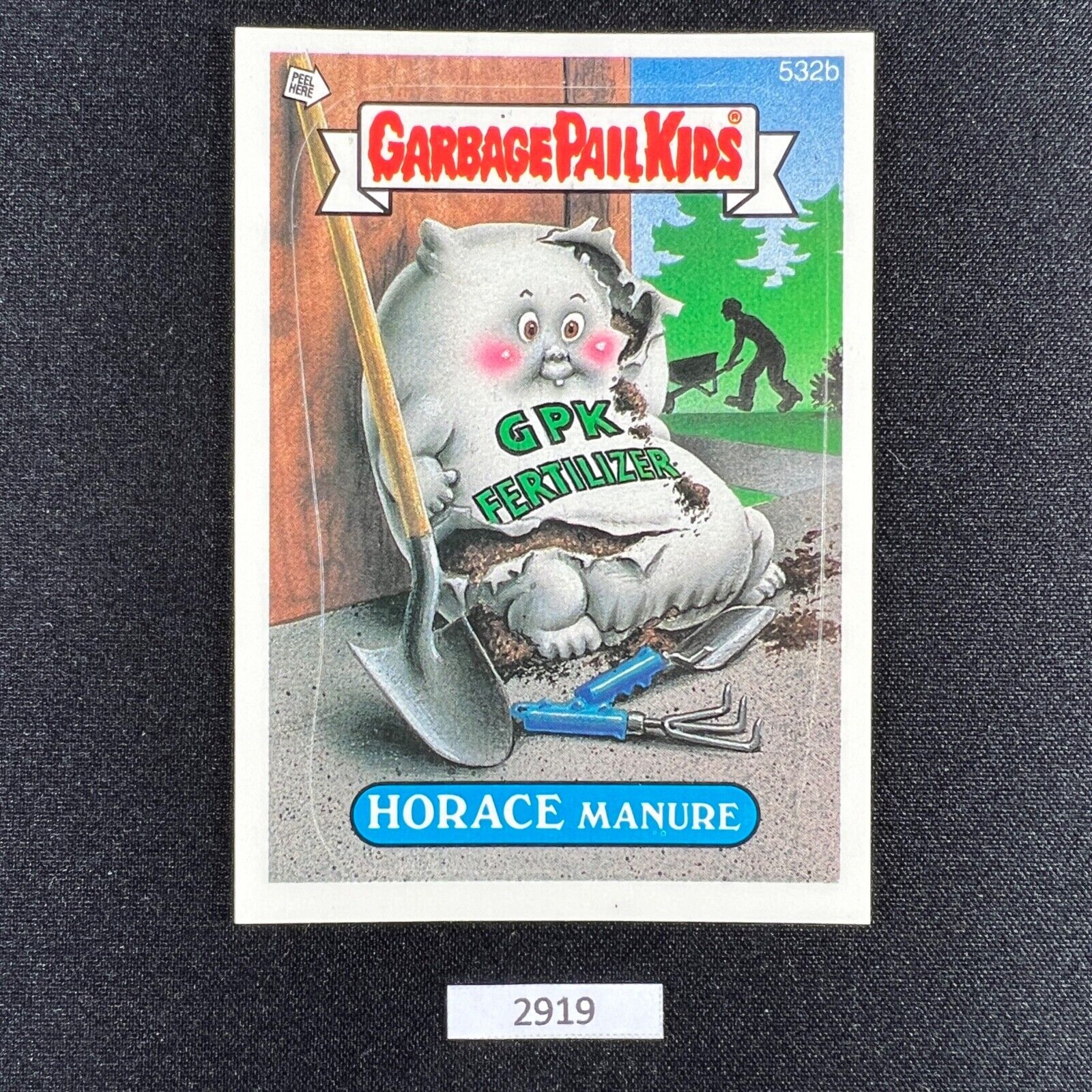Horace Manure (532b) Garbage Pail Kids 1988 GPK OS13 ~NM~ ***FREE SHIPPING**