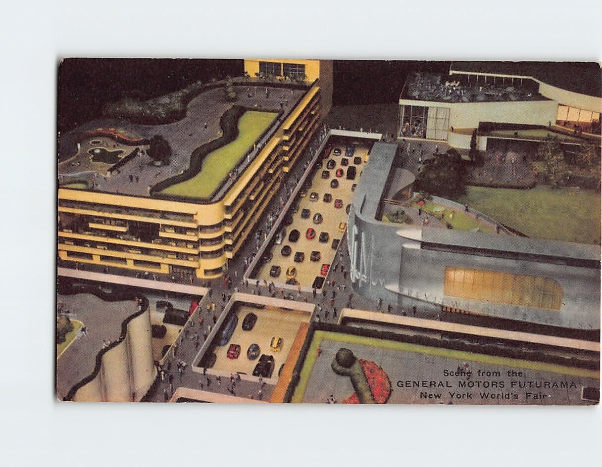 Postcard Scene from the General Motors Futurama, New York World\'s Fair, New York