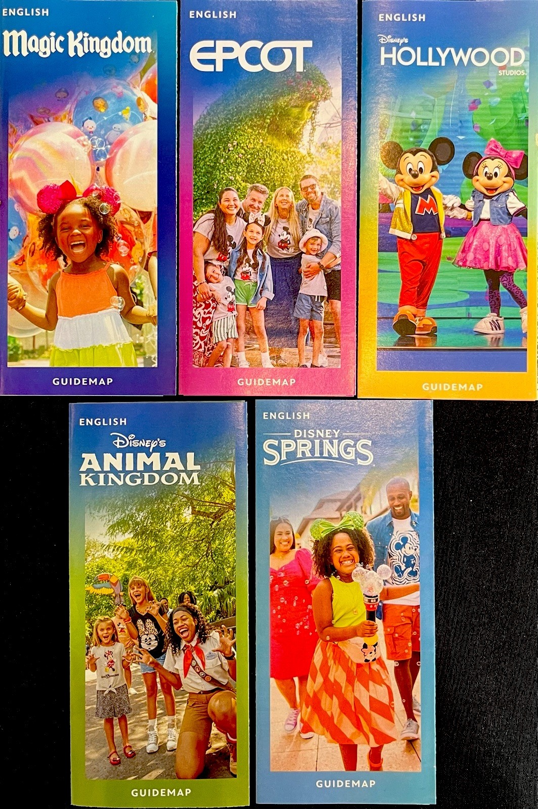 Theme Part Guide Map NEW 2026 Walt Disney World Theme Park Guide Maps 5 Maps - Newest ...