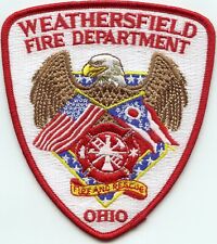 WEATHERSFIELD OHIO State Flag FIRE PATCH picture