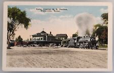 MAINE CENTRAL RAILROAD STATION, WATERVILLE MAINE, POSTCARD picture