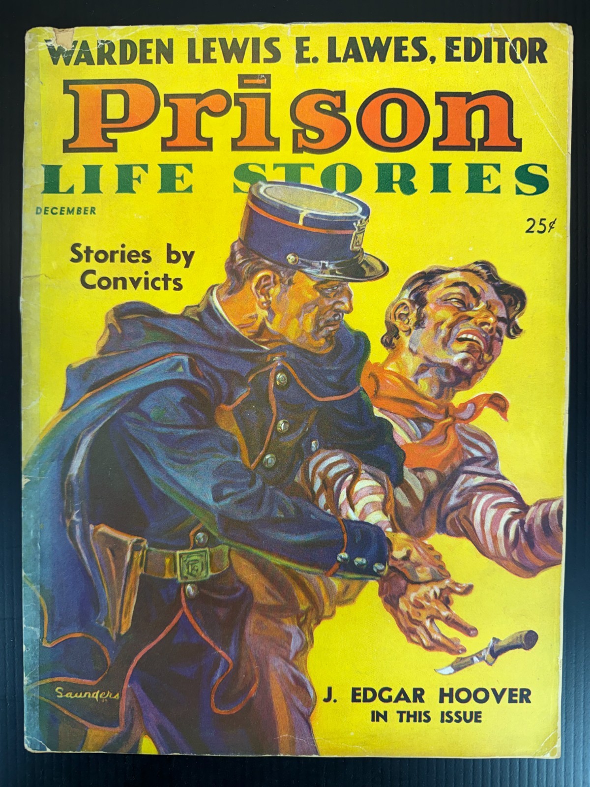 Prison Life Stories #3 December 1935 Tewhlel Final Issue Norman Saunders Cover