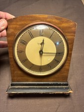 Hammond Synchronous Art Deco Mantle Clock Ca 1930s Still Runs Original Wiring picture