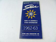 Where to Stay in Stowe Vermont 1962-1963 Lodging Hotels Motels Inns Stowe 1962 picture