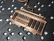 Powell & Hyde Sts San Francisco Cable Car Heavy Metal Keychain picture