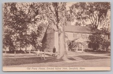 Old Frary House Deerfield MA Postcard W. B. Hale Williamsville Mass. picture