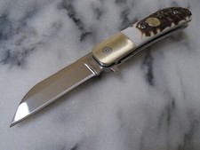Uncle Henry Assisted Open Barlow Pocket Knife Wharncliffe 7Cr17 Staglon 1205107 picture