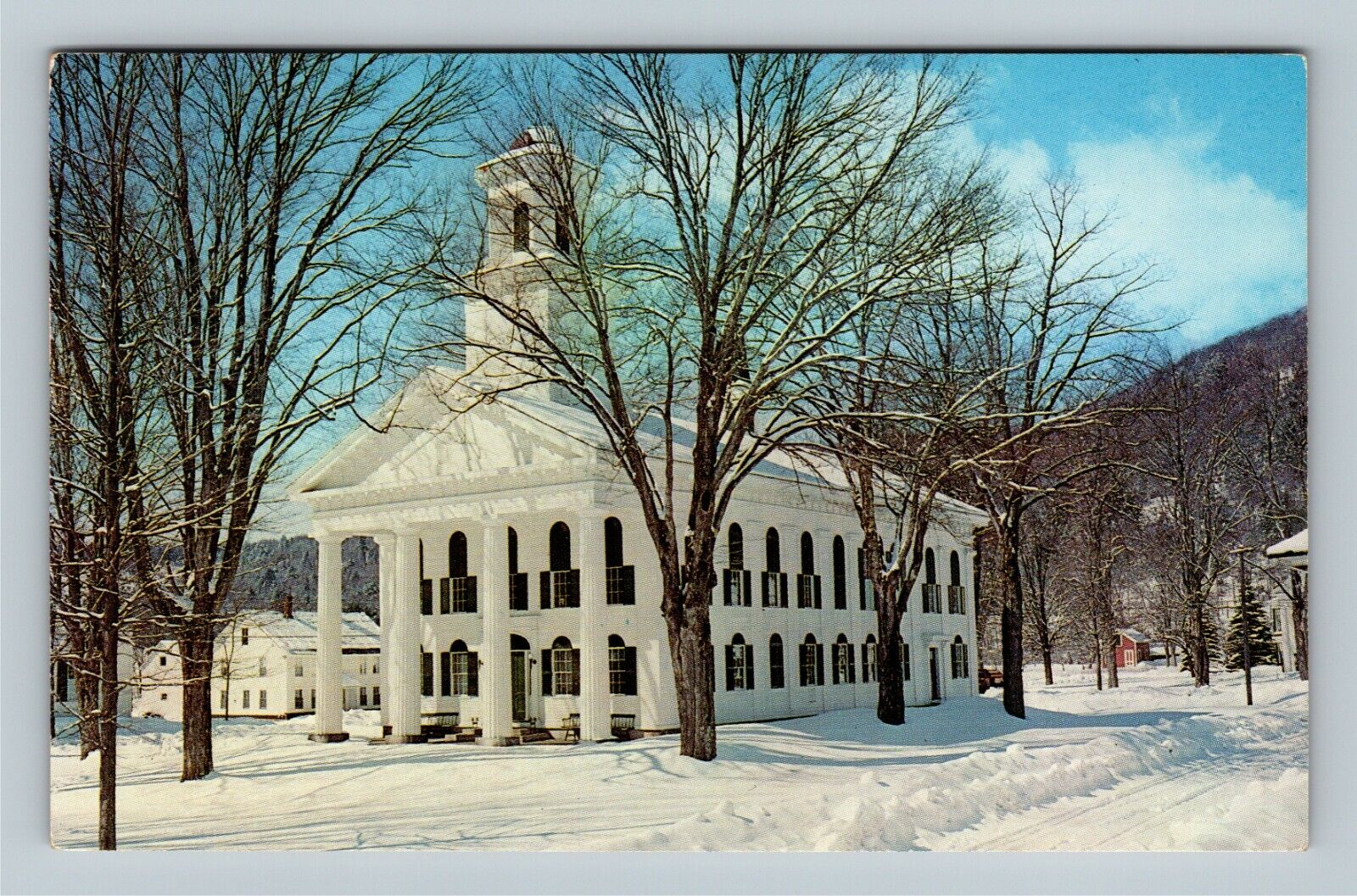 Newfane VT, Historic Windham County Court House Belfry, Vermont Vintage Postcard