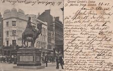 Gen Gordon's Stature Posted St Martins Place London Undivided Back Post Card picture