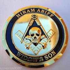 Master Mason Hiram Abiff  Commemorative  Thick coin 1.75