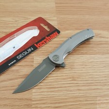 Kershaw Seguin Assisted Folding Knife 3⅛″ 8Cr13MoV Steel Blade Stainless Handle picture