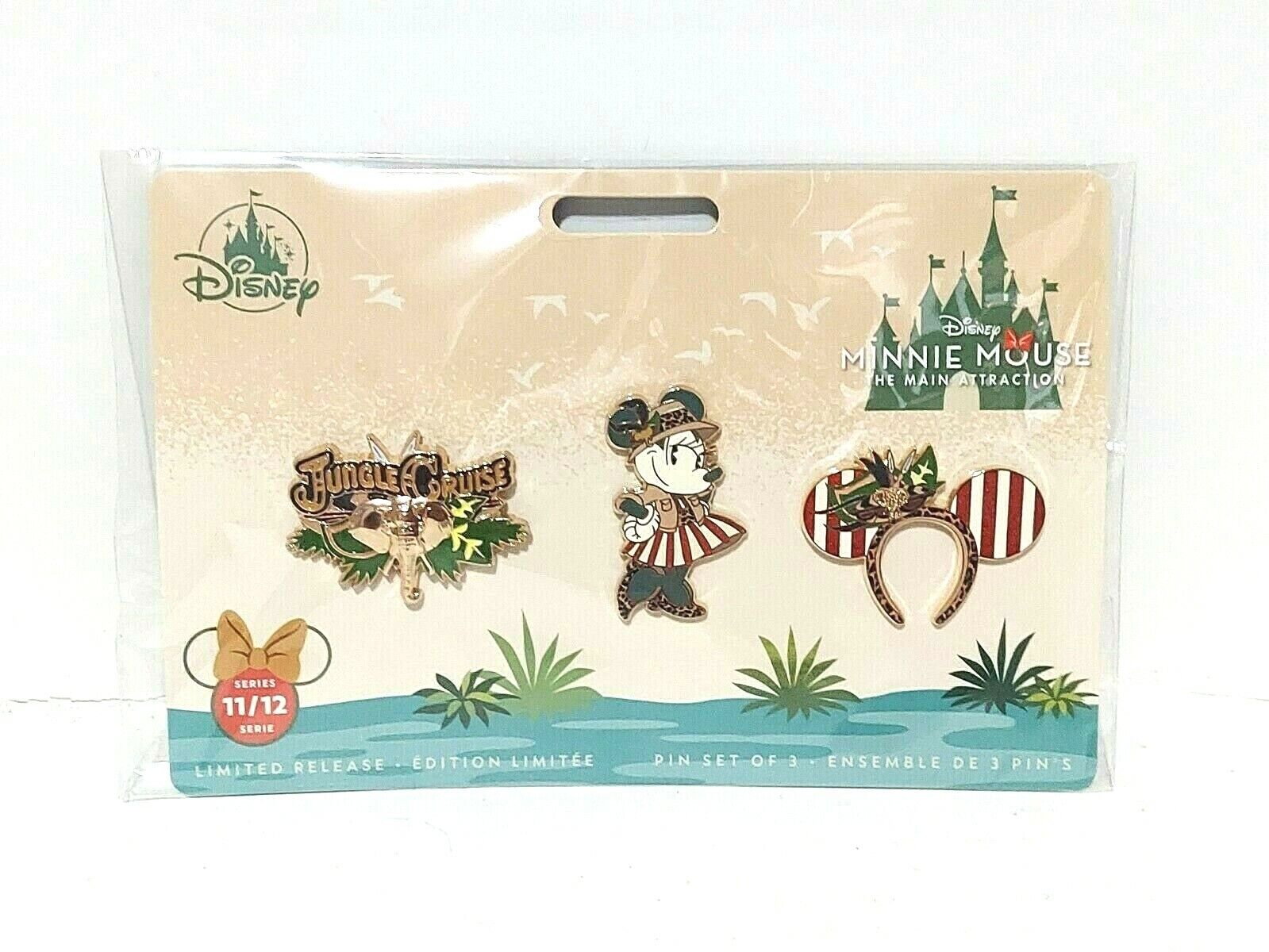 Minnie Mouse Main Attraction The Jungle Cruise Disney November 3 Pin Set LE #11