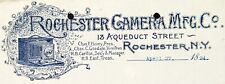 Antique 1894 Rochester Camera Manufacturing Co Graphic New York Letterhead picture