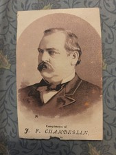  Trade Chamberlin President Grover Cleveland Card Advertisement. 1882 picture