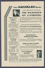 MacMillan Book Publishers Titles Vintage Print Ad December 1930 picture