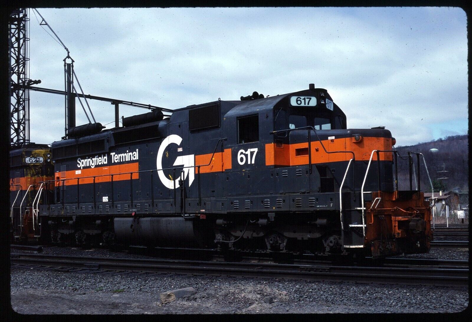 Original Rail Slide - ST Springfield Terminal Guilford 617 Binghamton NY 4-1988