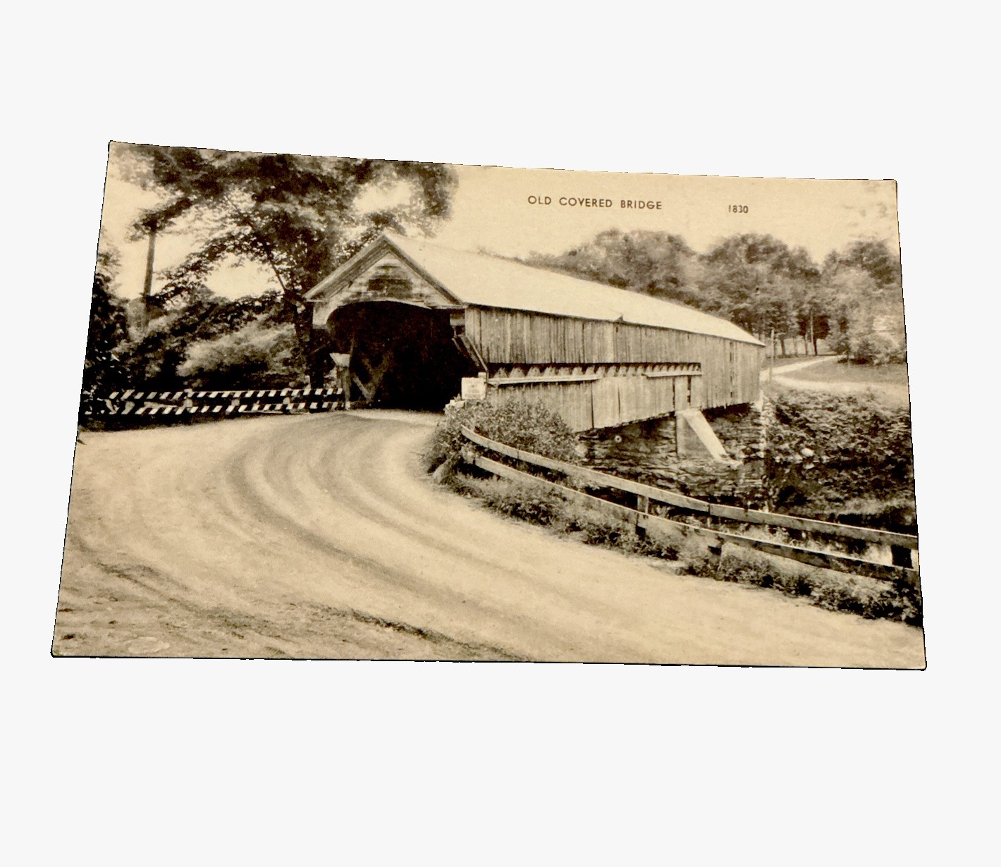 Perkinsville Covered Bridge Weathersfield VT C1910s Photolux Postcard Perkinsville Covered Bridge Weathersfield VT C1910s Photolux Postcard