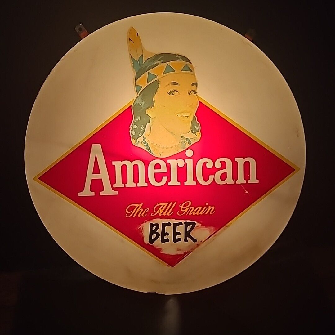 1940\'s-1950\'s Very Rare American Maiden Princess Beer Sign Baltimore, MD