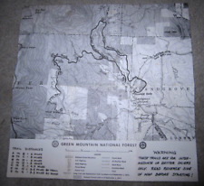 Vtg Green Mountain National Forest VT ski trail map, 1974 Village Inn Landgrove picture