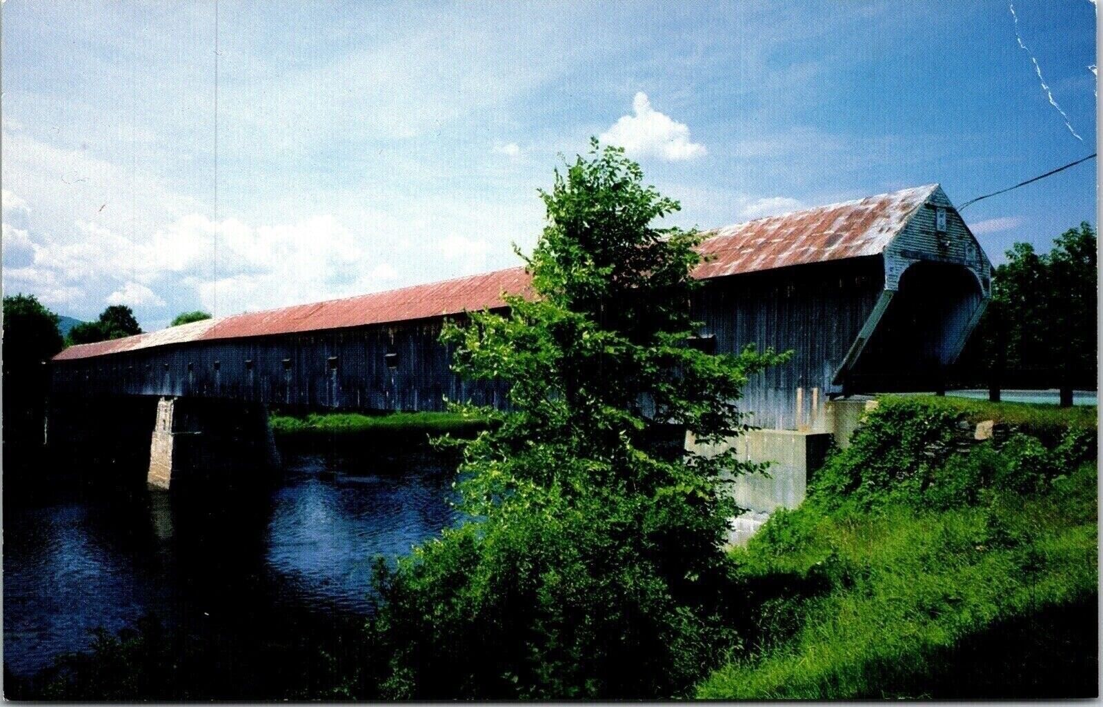 Windsor Cornish Old Covered Bridge Connecticut River VT NH Postcard UNP VTG Windsor Cornish Old Covered Bridge Connecticut River VT NH Postcard UNP VTG