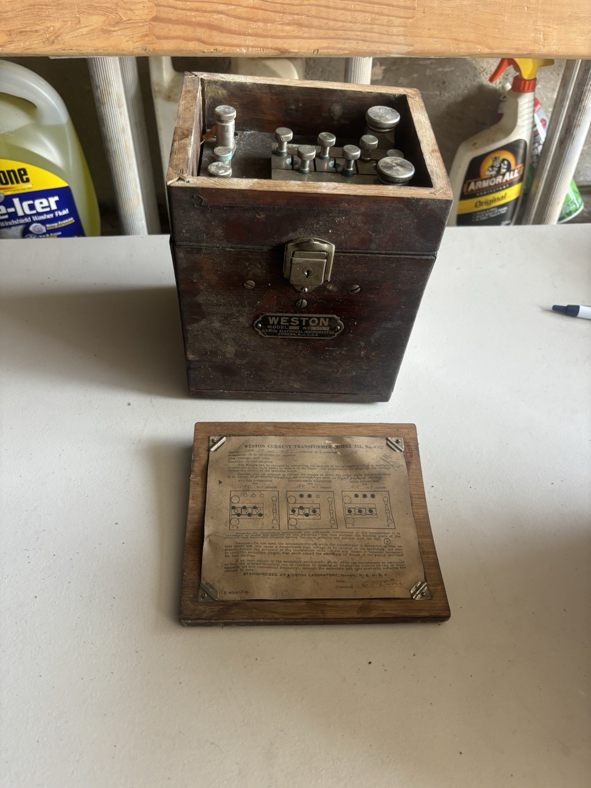 ANTIQUE 1916 WESTON ELECTRICAL INSTRUMENT CO. Transformer 572 NEWARK N.J. RARE ANTIQUE 1916 WESTON ELECTRICAL INSTRUMENT CO. Transformer 572 NEWARK N.J. RARE