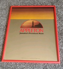 Vintage Appleton Estate Jamaica Rum Mirror Sign Advertising picture