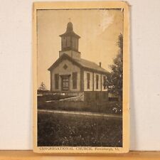 Vintage Postcard RPPC Real Photo Postcard Congregational Church Ferrisburgh, VT picture