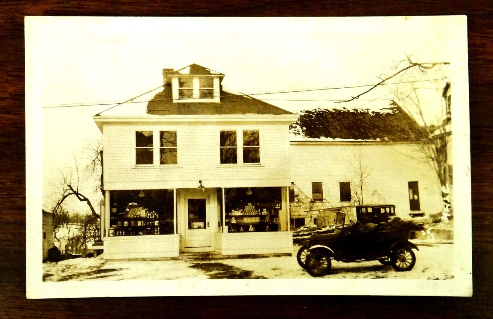 GROCERY DRY GOODS STORE Lunenburg MA Massachusetts Photo Postcard c.1920s