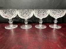 Waterford Ireland Crystal Champagne Glasses 4.25”in  Lot 4pcs picture