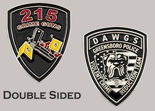 Greensboro Police Dawgs Violent Crime Reduction Shield Challenge Coin J#31 picture