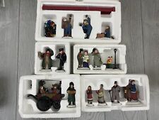 Lot of 5 Retired Dept 56 Dickens Sets Chelsea Heritage Village Christmas Figures picture