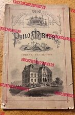 1878 Phillips Academy Andover, Mass. The Philo Mirror Early Article On Baseball picture