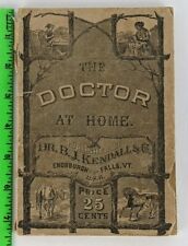 Vintage 1887 Doctor At Home Man Horse Diseases Enosburgh Falls Vermont Booklet picture