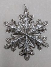 Vintage Gorham Sterling Snowflake Ornament 1973 picture