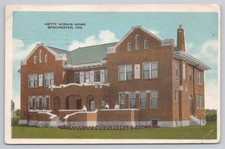 Postcard HETTY VORHIS HOME WINCHESTER. INDIANA c1919 picture