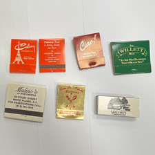 Lot of 7 Vintage Westchester NY Restaurant Matchbooks Willett, Ciao, Mulino’s picture