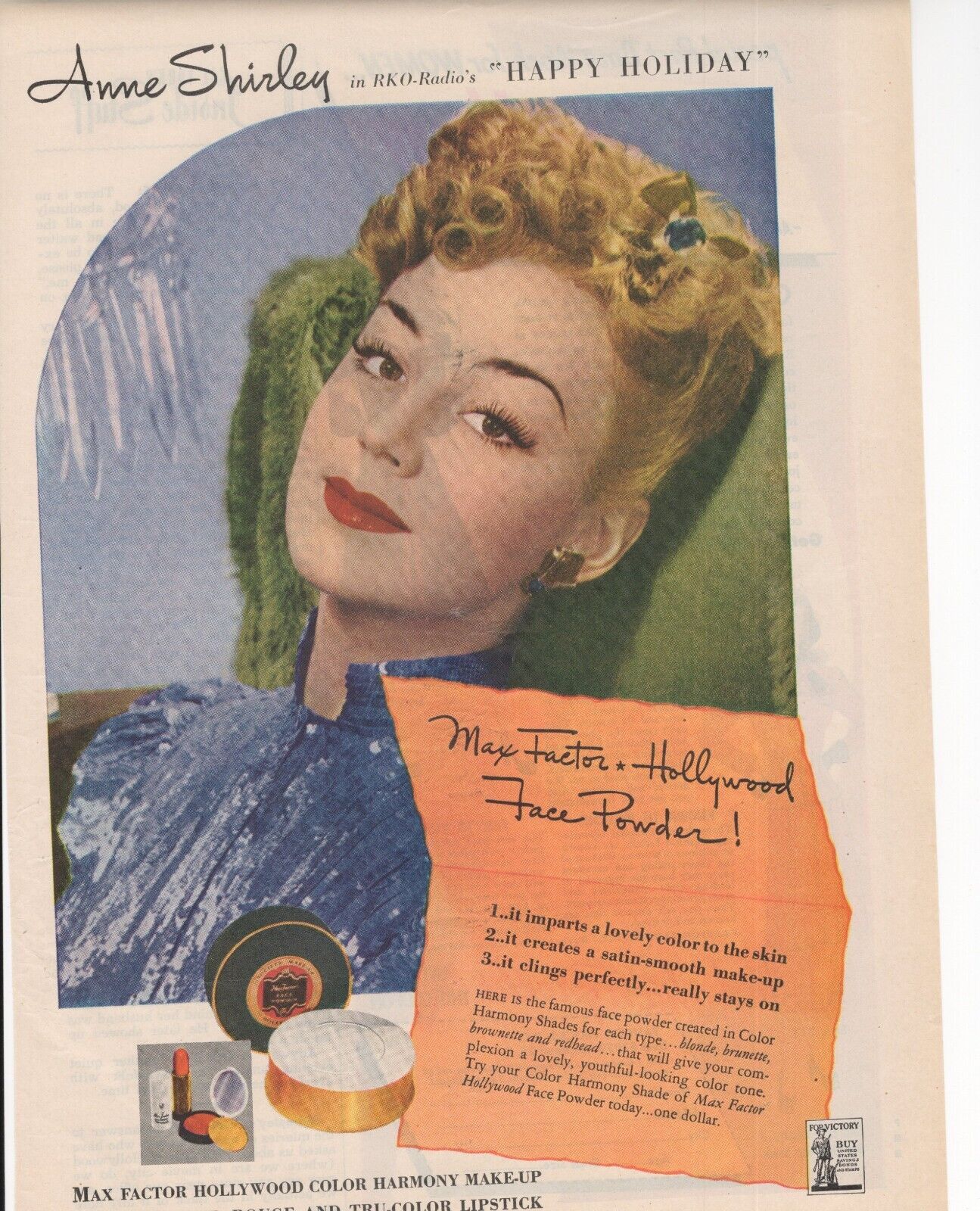 Anne Shirley Magazine Photo Clipping 1 Page A10107