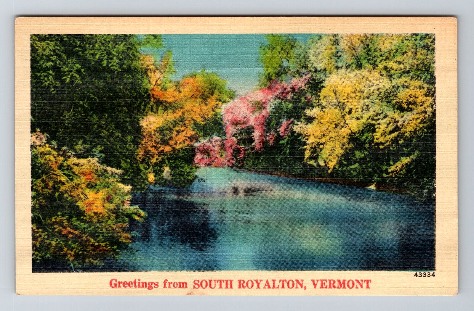 South Royalton VT-Vermont, Scenic Greetings Vintage Postcard