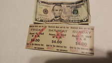 Vintage Looking 1969 Woodstock Music Festival  3-Day Ticket  Refrigerator Magnet picture