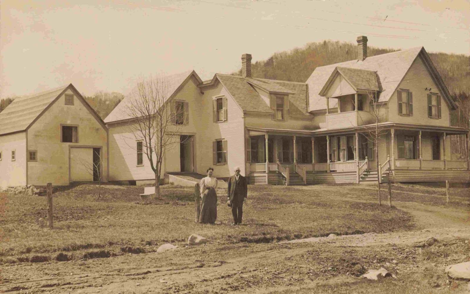 Charles & Hermione Hager At Their Home, Proctorsville, Vermont VT RPPC Charles & Hermione Hager At Their Home, Proctorsville, Vermont VT RPPC
