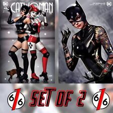 🚨🔥 CATWOMAN #43 SZERDY Roller Derby Trade & Tattoo Minimal Dress Variant Set picture