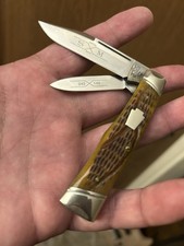 🔥 Schatt & Morgan By Queen USA Amber Gunstock Jack Knife New Limited Edition picture